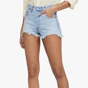 Levi 501 high waisted shorts